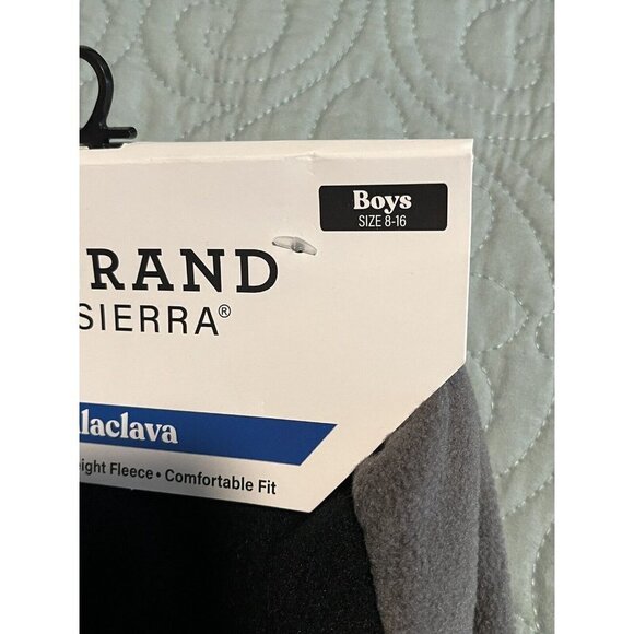 Grand Sierra YOUTH BOYS 8-16 Winter Balaclava Fleece Face Mask Hat Hood Gray NEW - Picture 3 of 5